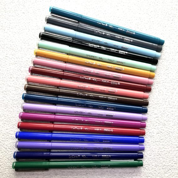 Marvy Uchida LePenFlex Brushpen einzeln 24 Farben