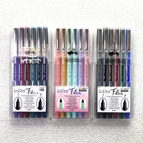 Brushpens LePen Flex 6er Set Pastel – Bild 3