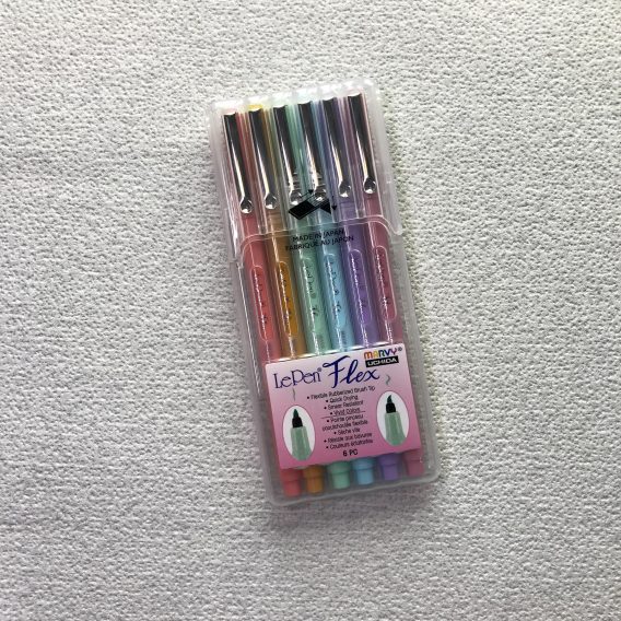 Brushpens LePen Flex 6er Set Pastel