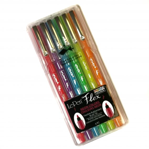 Brushpens LePen Flex 6er Set Neon